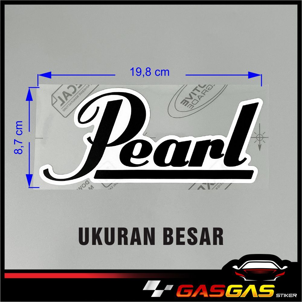 Stiker DRUM Pearl | BRAND Pearl DRUM | Sticker Kualitas Premium
