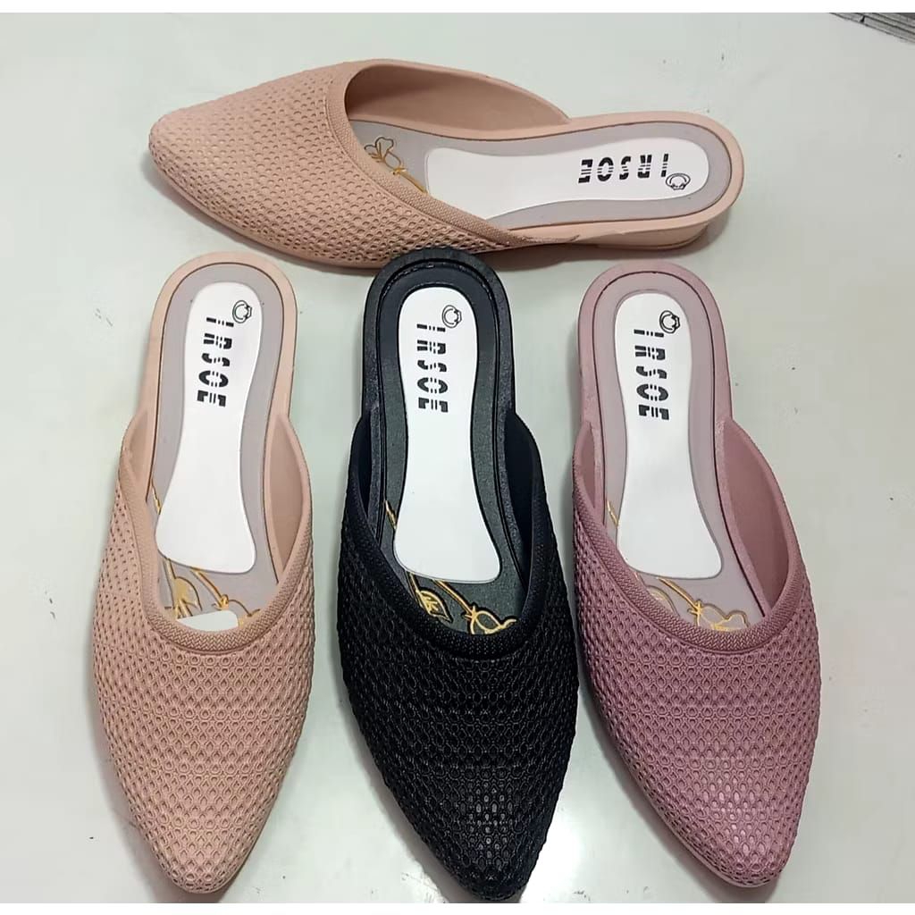 Sandal Slop Wanita Jalan Sendal Sepatu Acara Formal Kondangan Irsoe 603 36-40