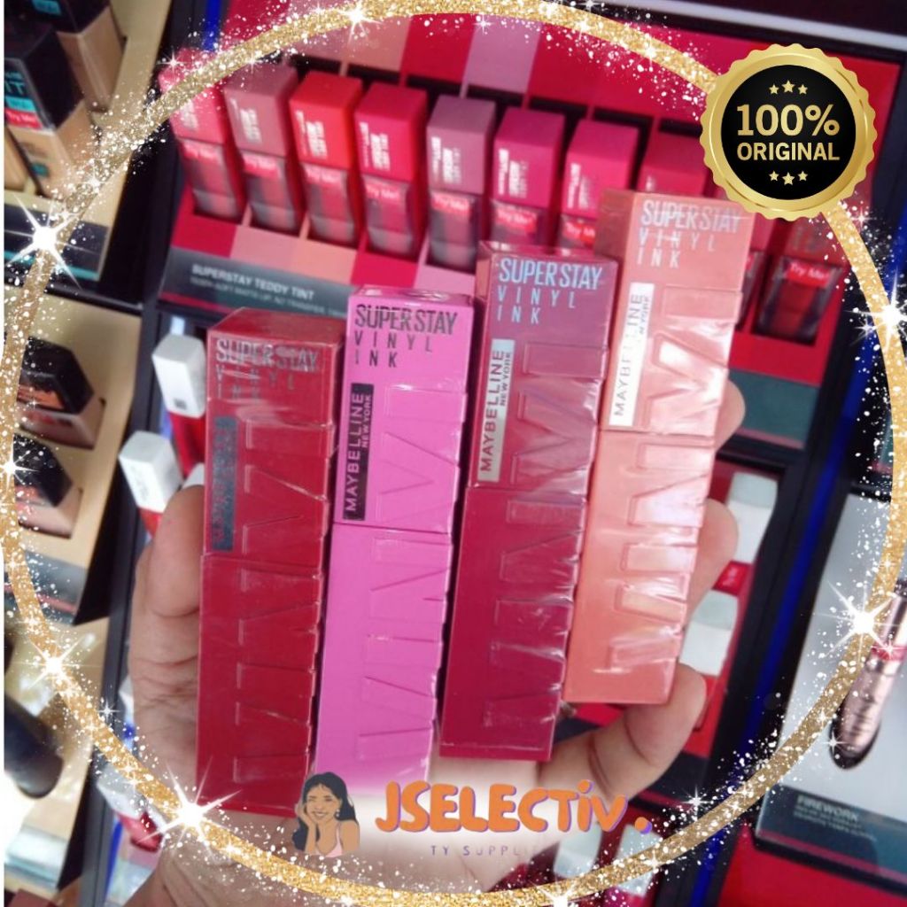 MAYBELLINE SUPERSTAY VINYL INK - LIP CREAM GLOSSY // JSELECTIV X JHON KOSMETIK // LIPSTIK MAYBELLINE