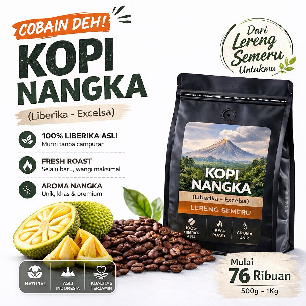 Kopi Liberika Kopi Nangka Lumajang Jawa Timur 500g 1Kg