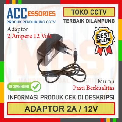 ADAPTOR Power 2A 12V / ADAPTER 2 Ampere 12 Volt Murah