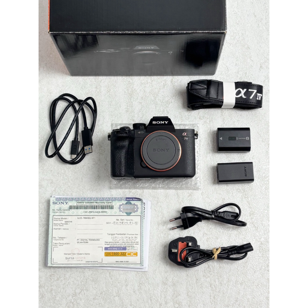 Sony a7IV Body Fullset Box Second Bekas (Ex Sony Indonesia) SC 160rb