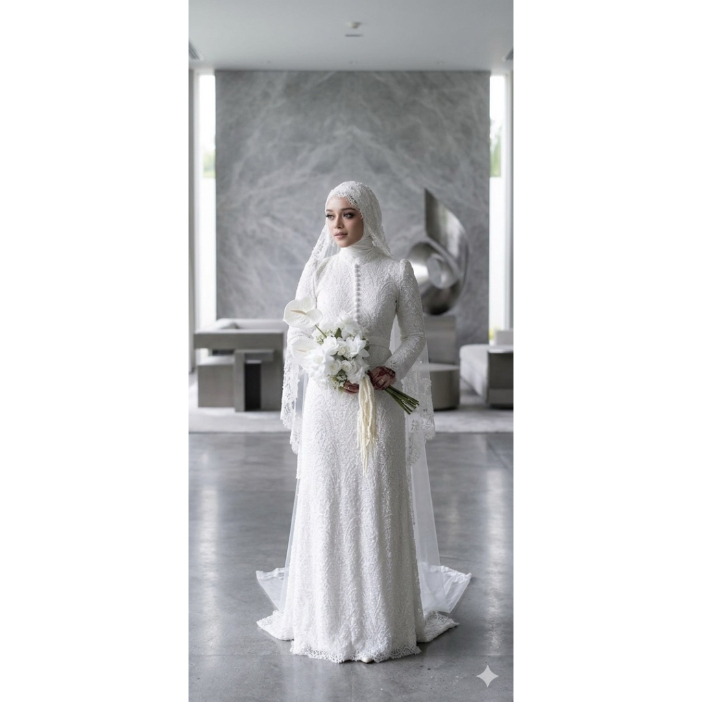 gaun pengantin malaysia melayu gaun akad gaun walimah wedding dress