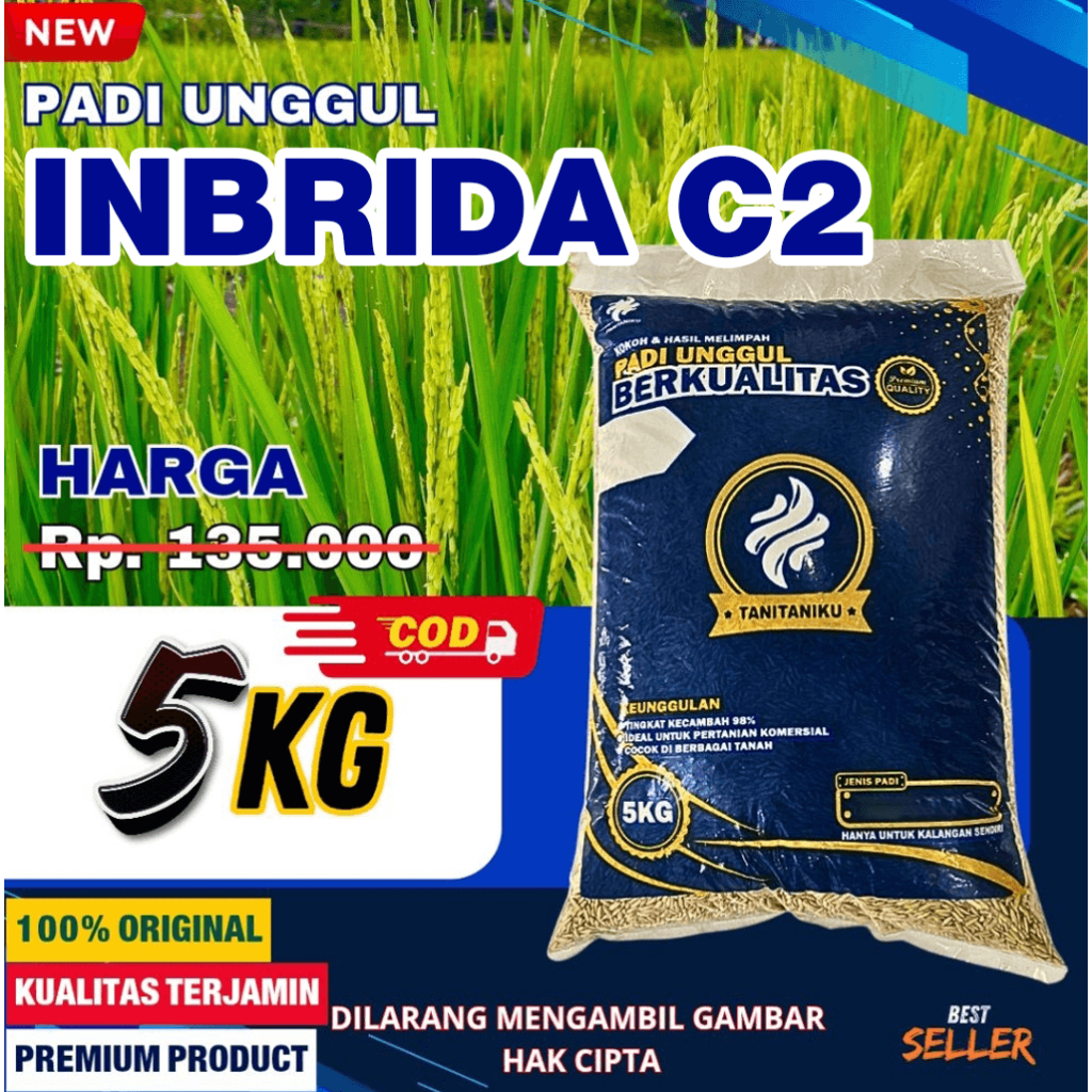 Benih Padi Inbrida C2 Ukuran 5 KG