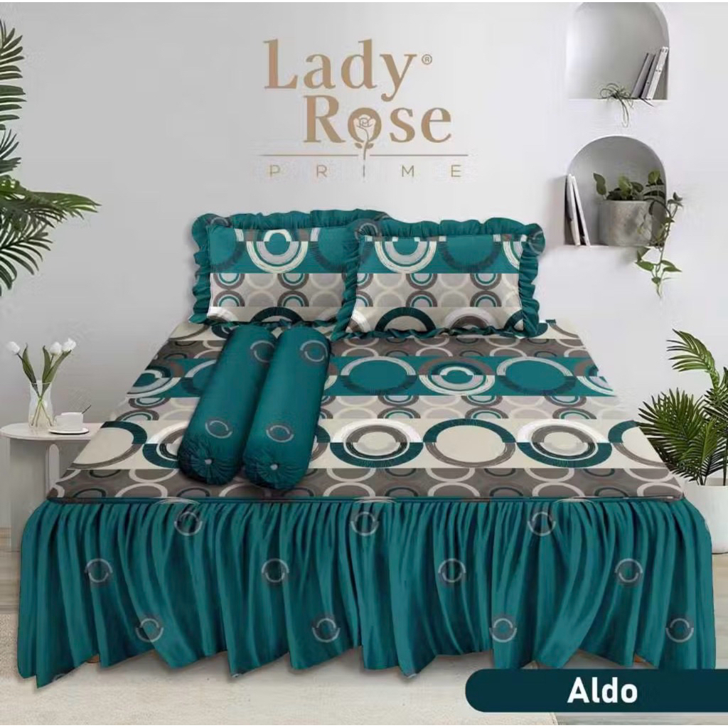 Sprei  lady rose ( prime ) rumbai 180 x 200 motif aldo