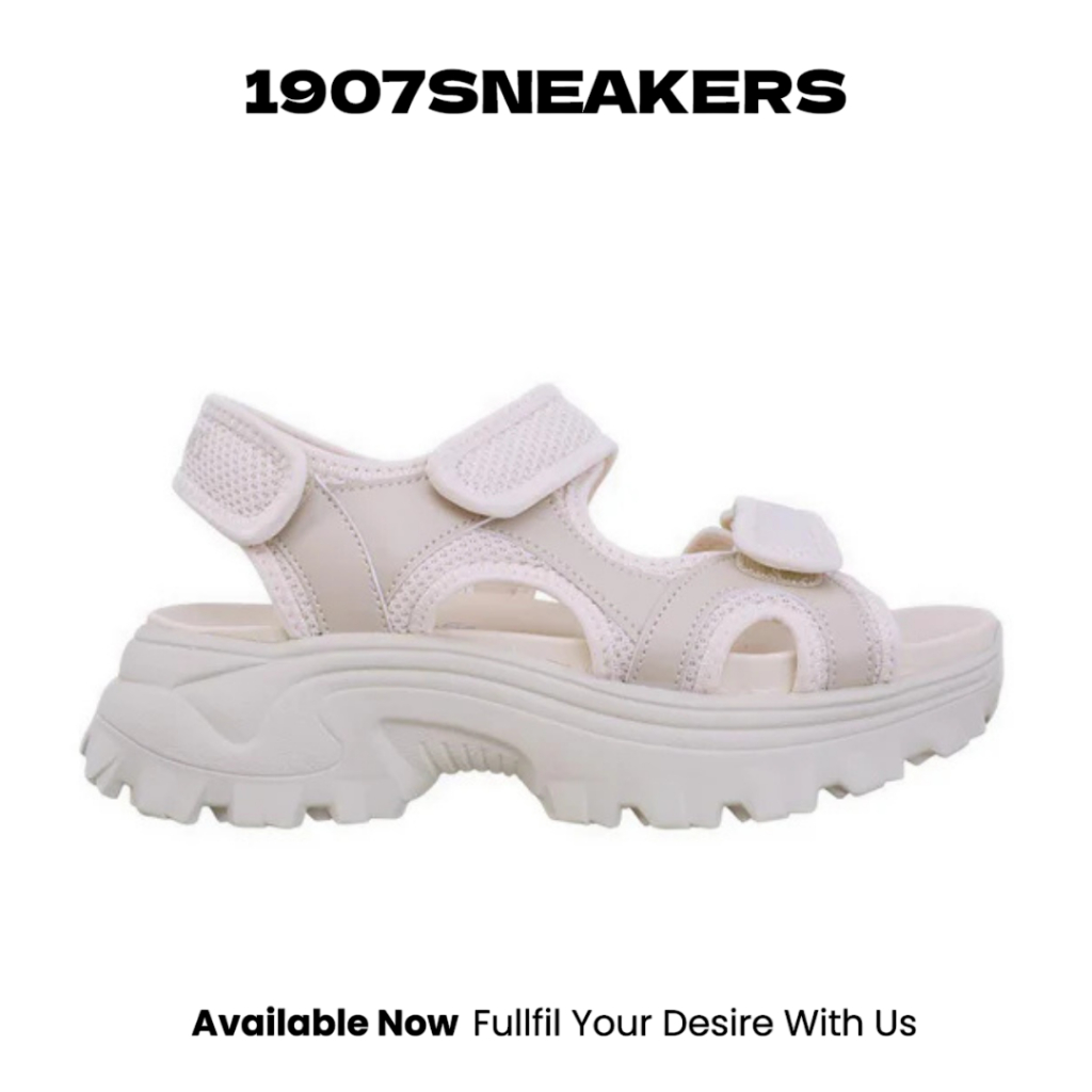 Sepatu Sendal Wanita Skechers Hi-Ryze - Natural SKE119876OFW