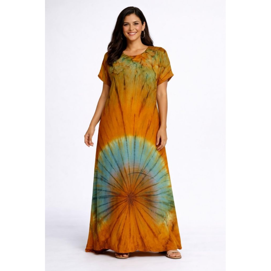 Daster wanita panjang  Jersey tiedye