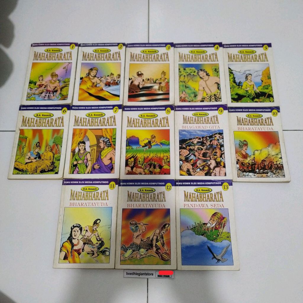Komik Mahabharata 1-13 Tamat + Ramayana 1-3 Tamat + Lahirnya Rahwana, Kolpri, TS