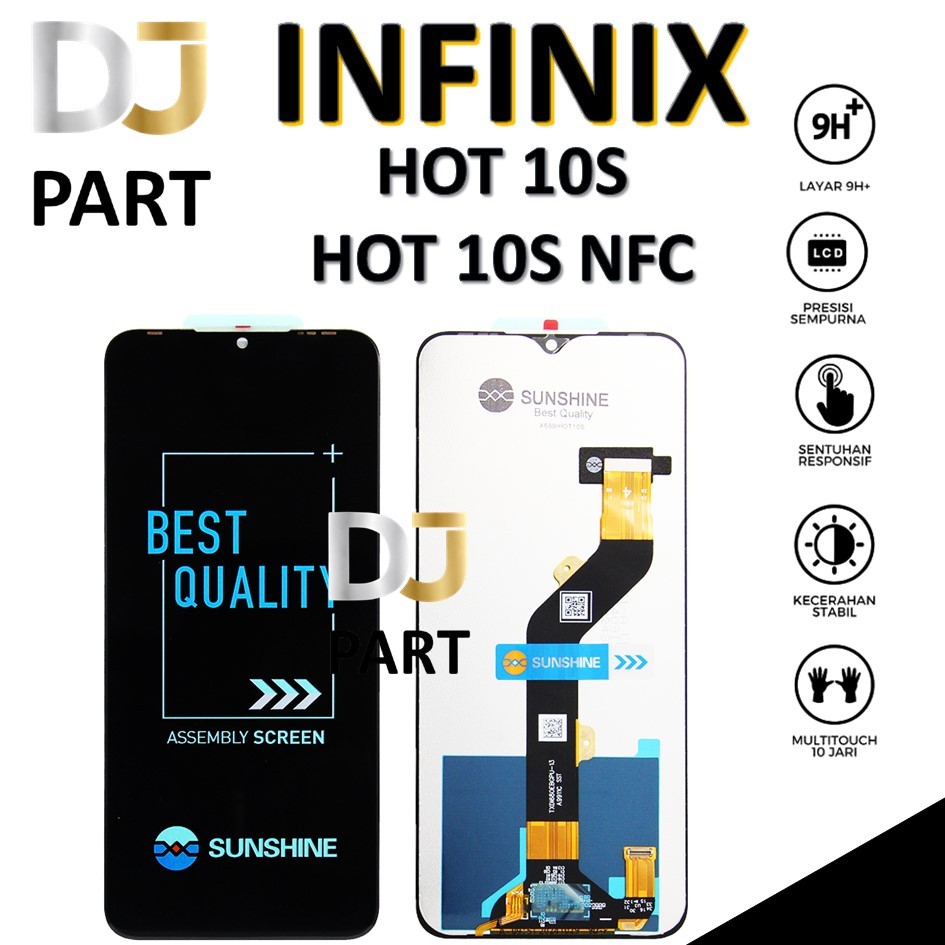 LCD TOUCHSCREEN INFINIX HOT 10S / HOT 10S NFC ORIGINAL 100% FULLSET