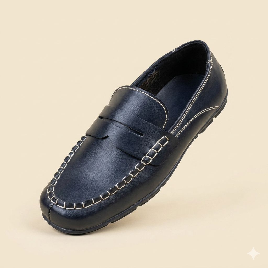 DYREN - Sepatu Loafers Pria Desain Elegan dan Nyaman Dipakai Hitam 39-43
