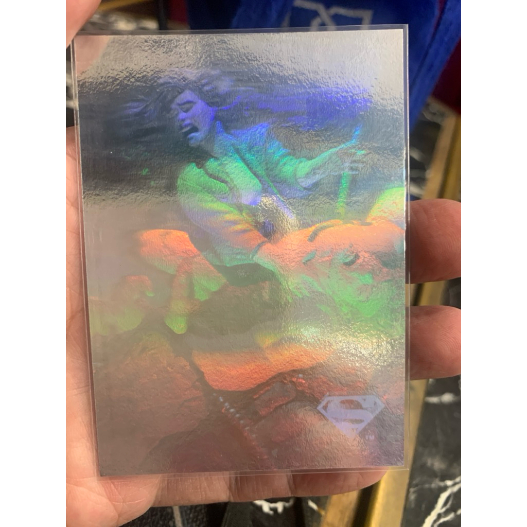 1994 SkyBox DC Stars Superman Gold Foil Hologram Chase Card Vintage