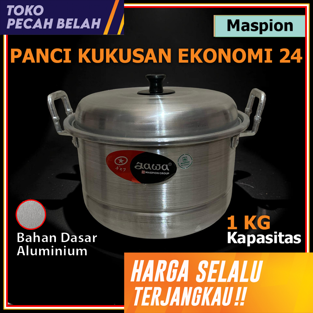 Panci Kukusan DANDANG EKONOMI Jawa 24 CM Aluminium