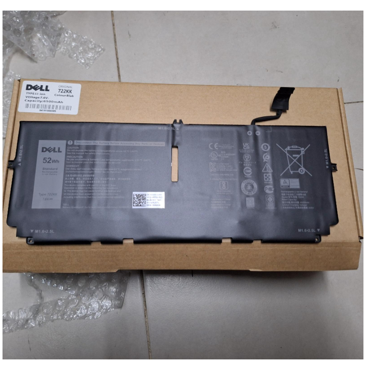 Baterai dell XPS 13 9300 2020 13 9380 722Kk