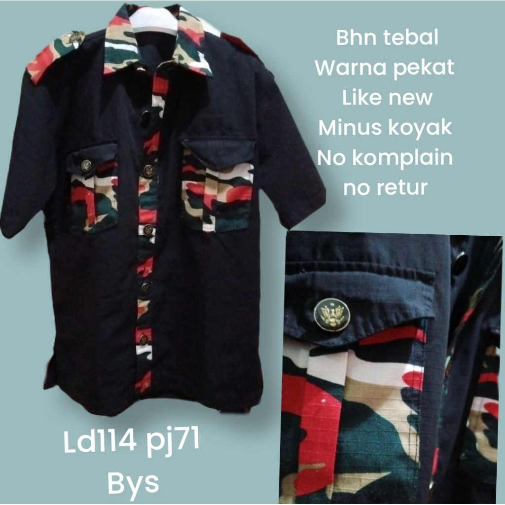 atasan loreng,baju ormas minus(bys)