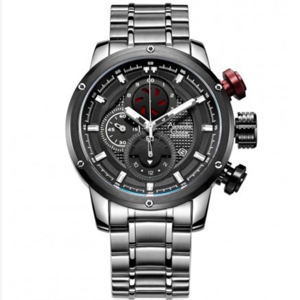 Jam Tangan Pria Alexandre Christie AC 6239 MC Stainless steel Original