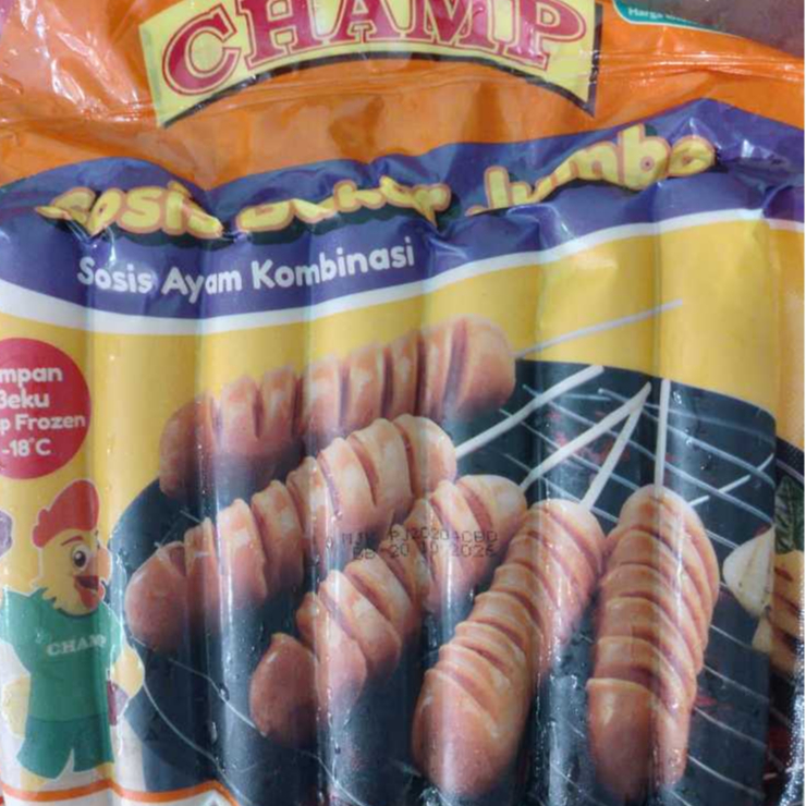 Champ Sosis Ayam Bakar Jumbo 500 Gr