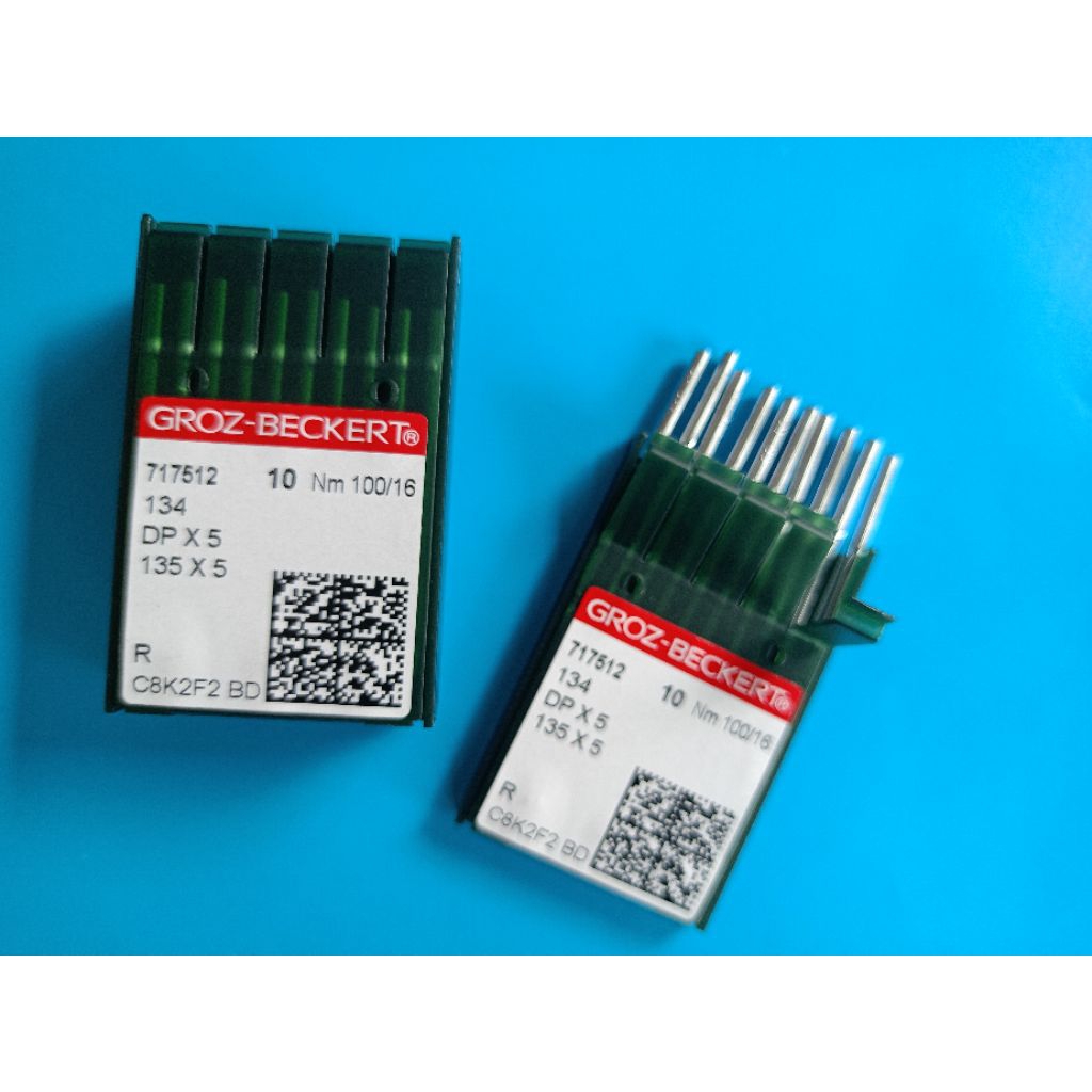 Jarum Mesin Jahit Industri Groz-Beckert DPx5 135x5 Size 100/16 (10pcs) - Original, Tajam & Tahan Lam