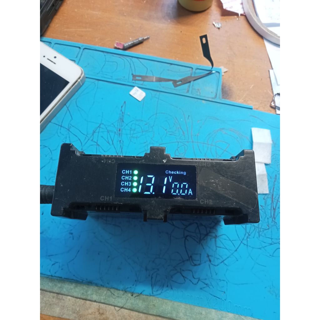 charger cas baterai drone dji spark 4 slot