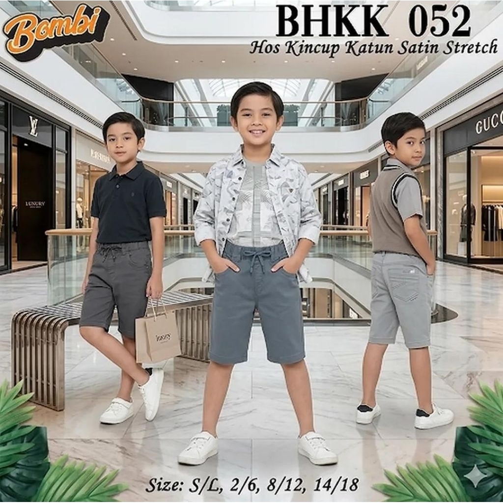 Celana Pendek Anak BOMBI Original Katun || BHKK || BMB011
