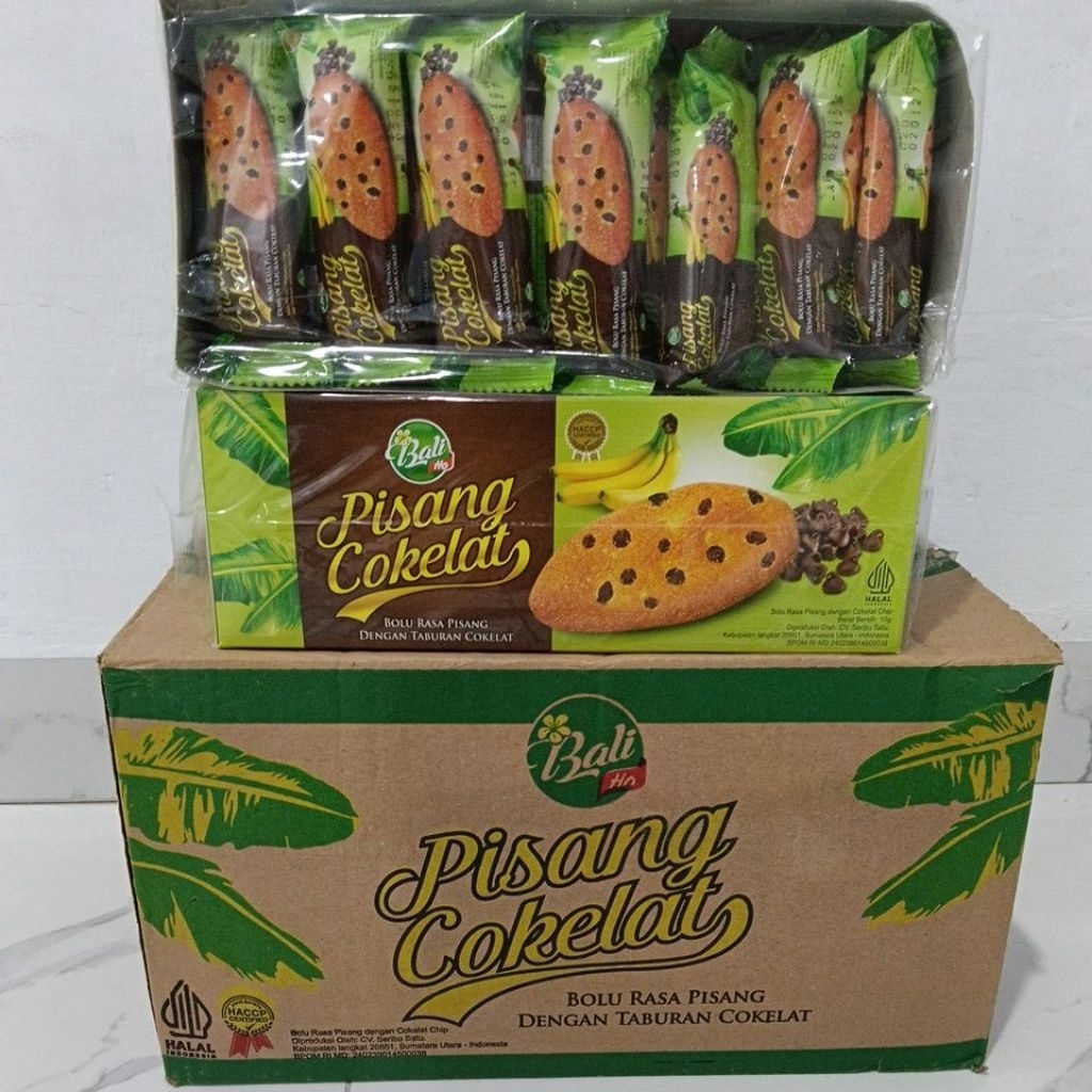 Bolu pisang coklat (isi 24 pcs) @10g