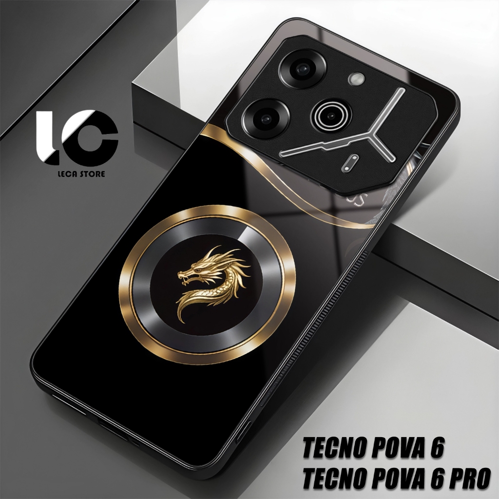 Softcase Hp TENCO POVA 6 Casing TENCO POVA 6 PRO Case Glossy Cassing kaca kilau Pelindung Hp Aksesor