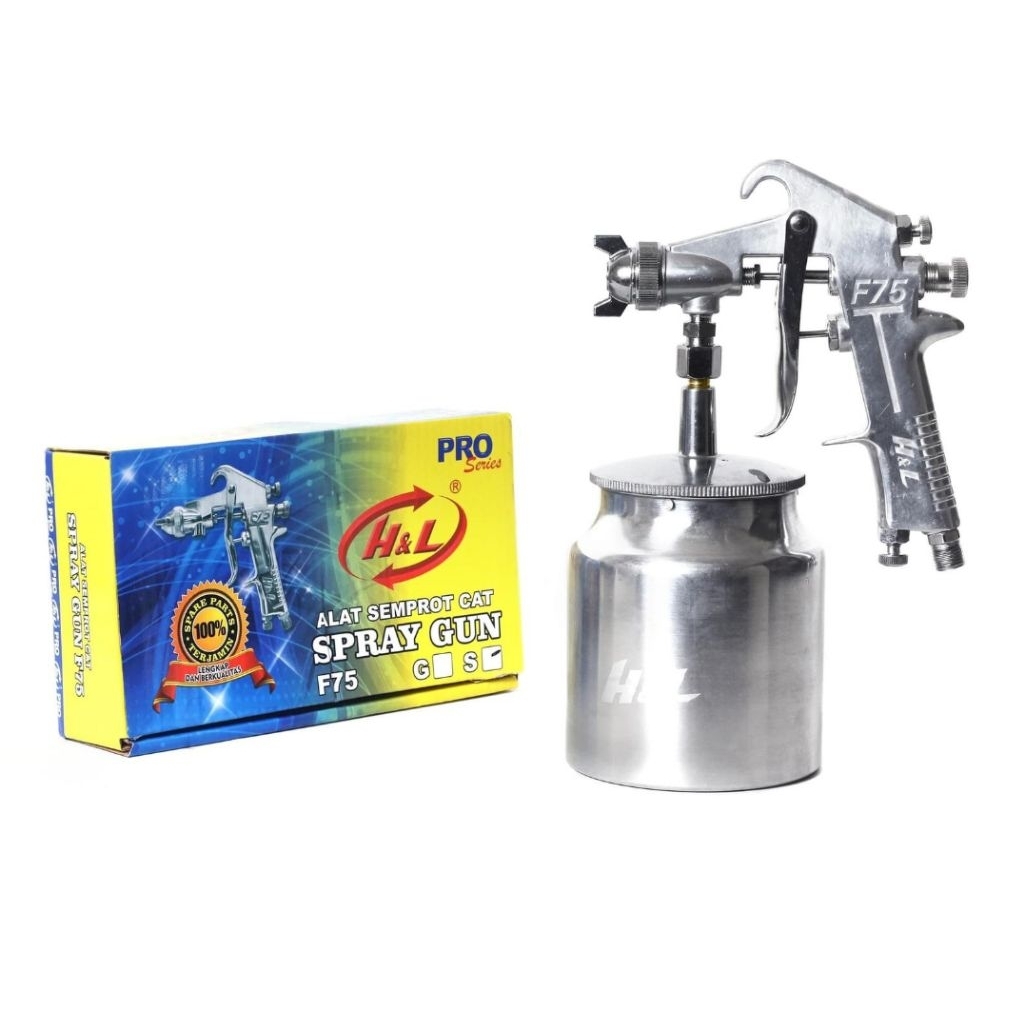 SPRAY GUN CAT F75 TABUNG BAWAH H&L