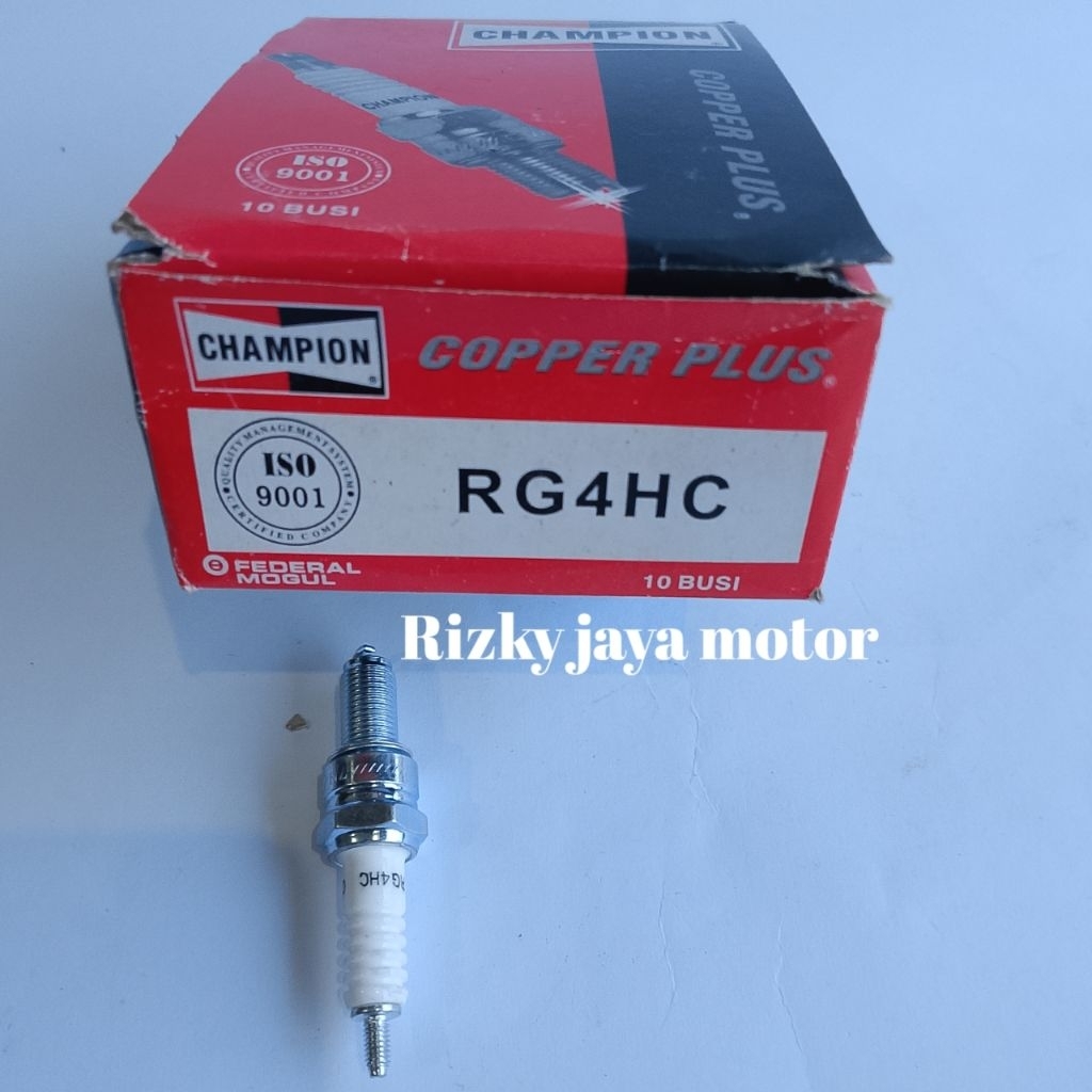 Busi champion RG4HC busi derat panjang Busi motor bebek dan metic injeksi