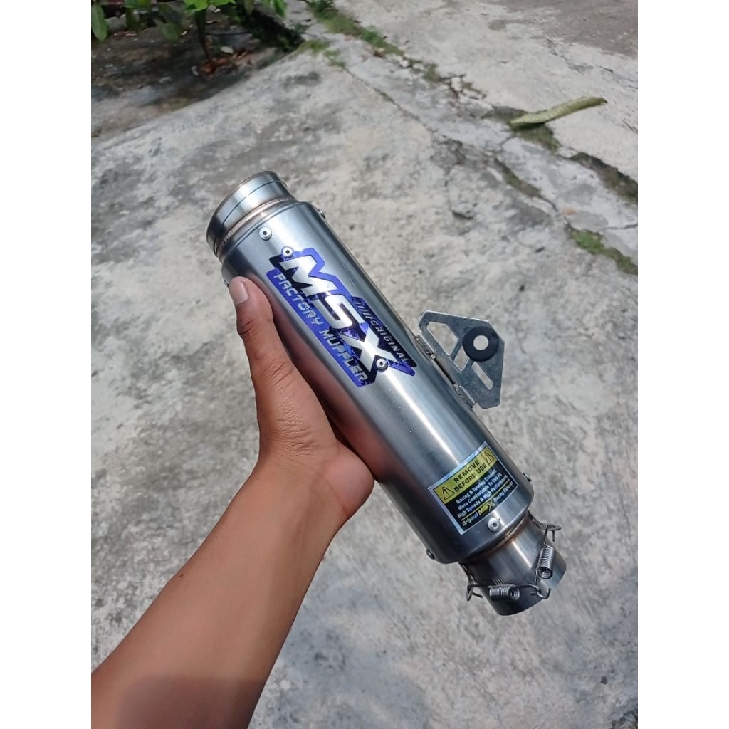 slincer knalpot original msx samurai predator dos inlet 50mm jrm