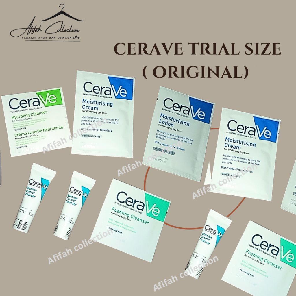 Cerave Travel Size / Cerave Trial Size / Cerave Tester / Cerave Mini Size / Cerave Sample Size Origi