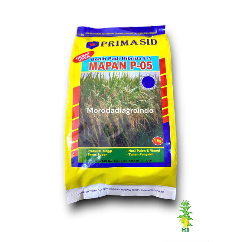BENIH PADI HIBRIDA PRIMASID MAPAN P-05 1 kg 100% ASLI, EXP 04 2028