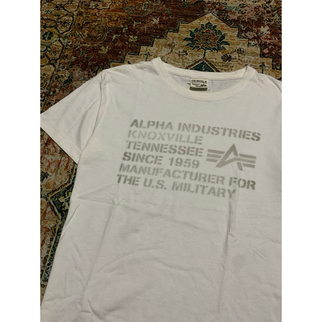 Tshirt Alpha Industries white