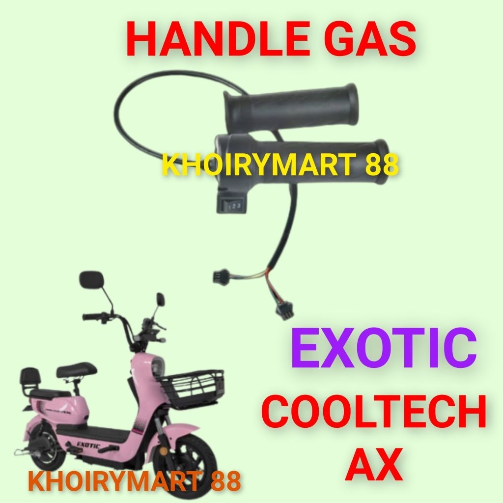 handle gas exotic cooltech ax throttle gas sepeda listrik exotic cooltech ax