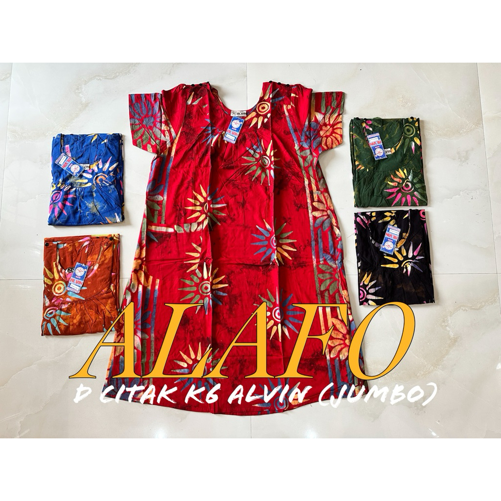 DASTER K6 / KANCING 6 NYAMAN BATIK ALVIN CITAK (JUMBO)