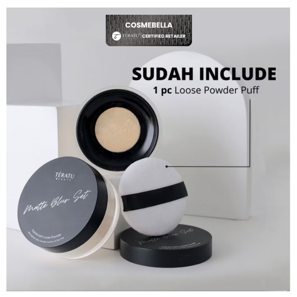 Teratu Beauty Matte Blur Set Transluscent Loose Powder