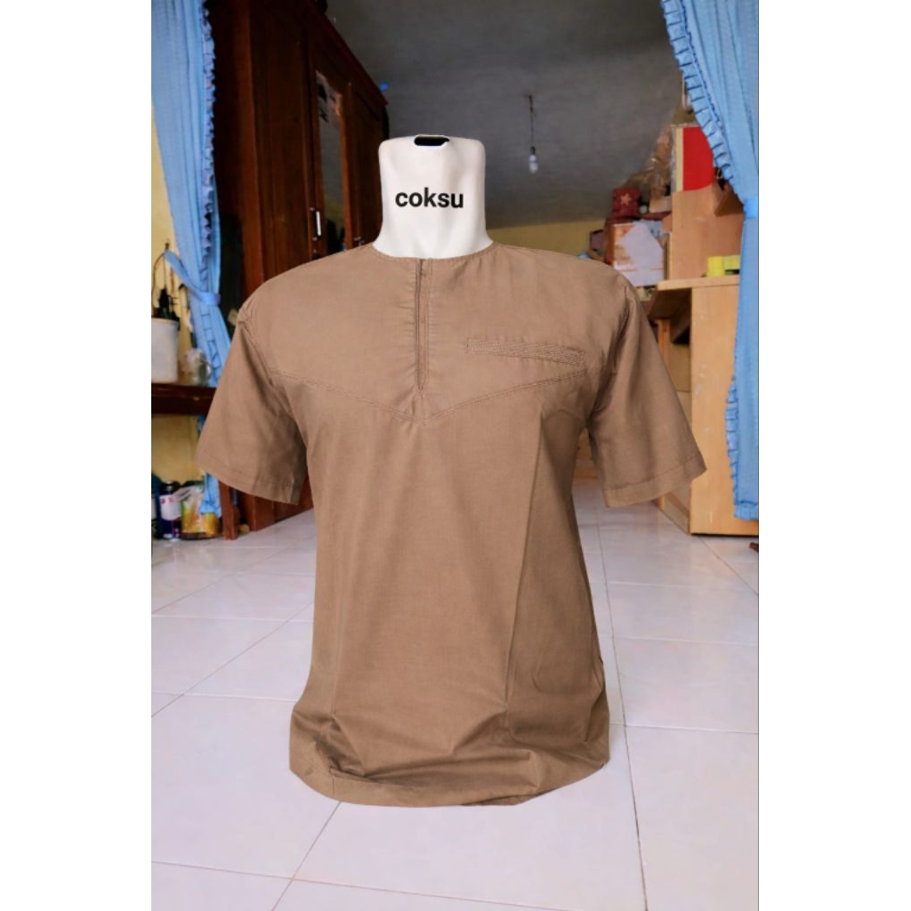 Koko Abu dobby Lengan pendek | Koko doby | Koko casual | Koko abu dhabi | koko tanpa krah | Koko pol