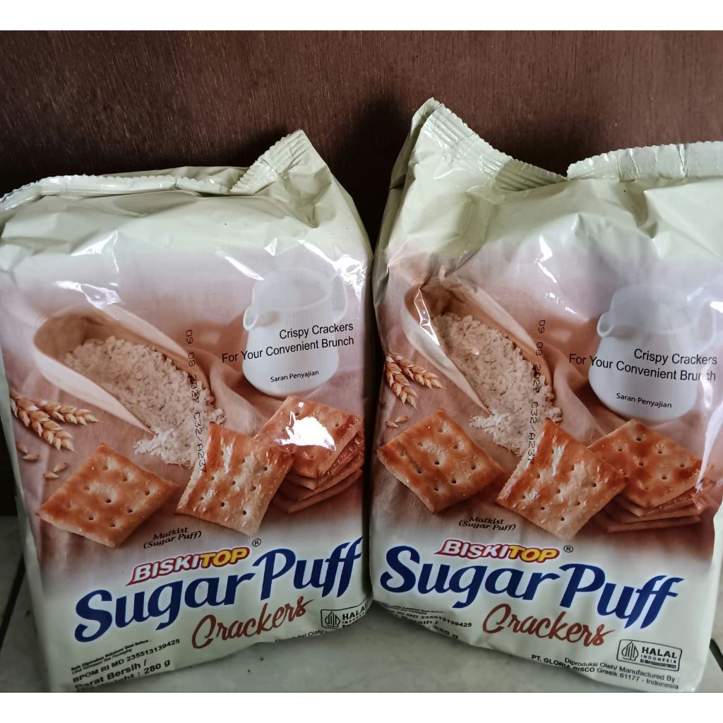 Biskitop Sugar Puff Crackers Camilan Manis