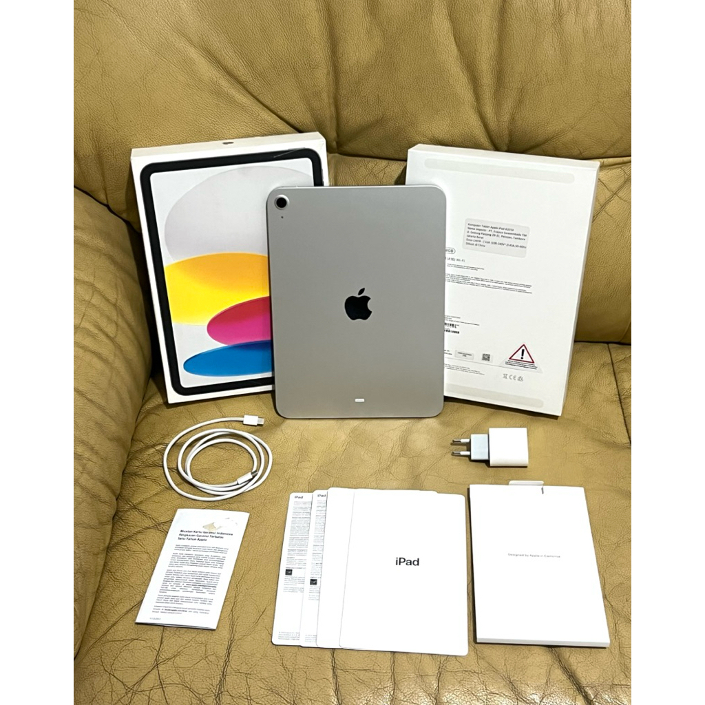 Fullset iPad Gen 11 A16 128GB Wifi Silver Garansi iBox ON 13 Maret 2027 NEW Apple Ori Second Mulus L
