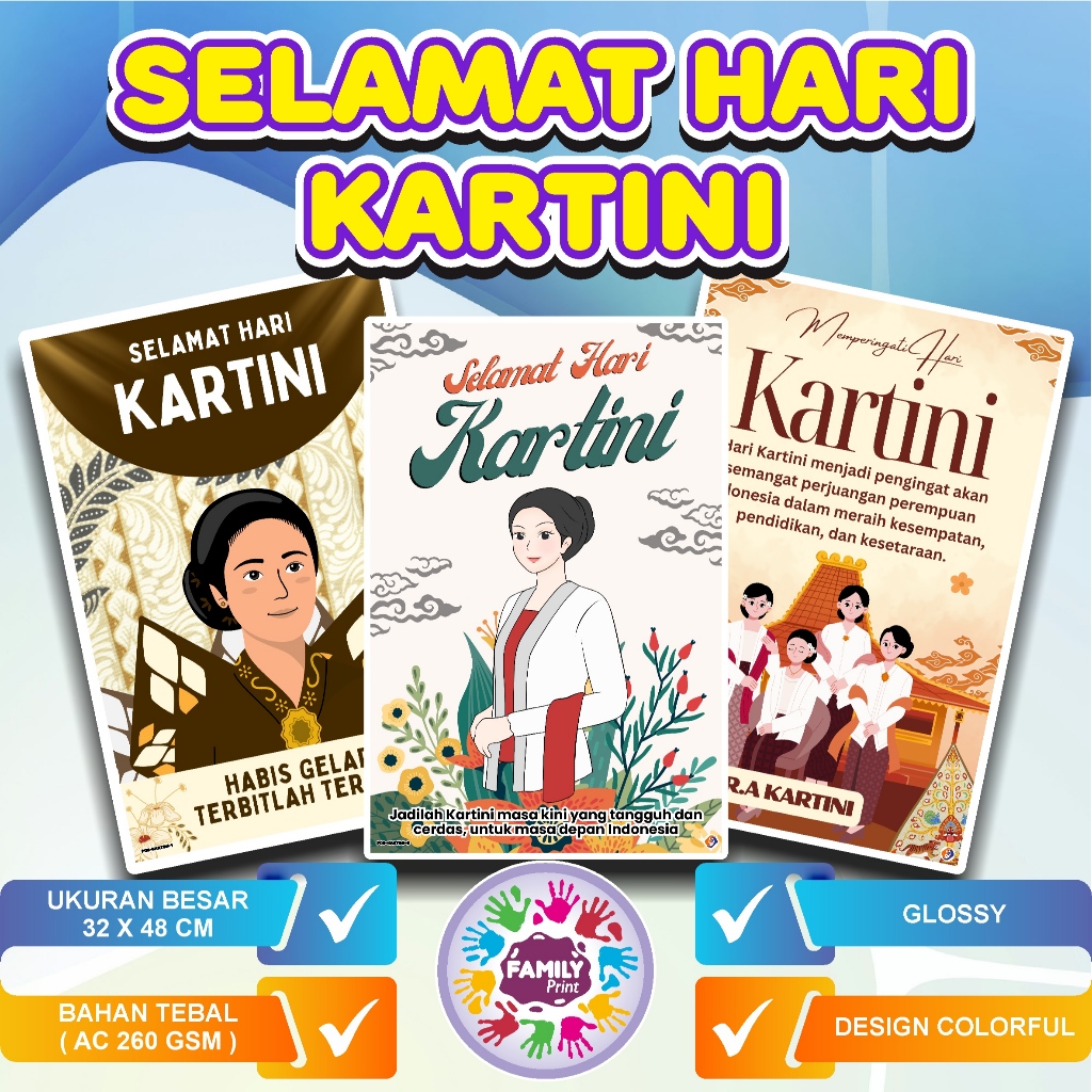 Poster Edukasi Kelas || Poster Hari Kartini || Poster Edukasi Sekolah