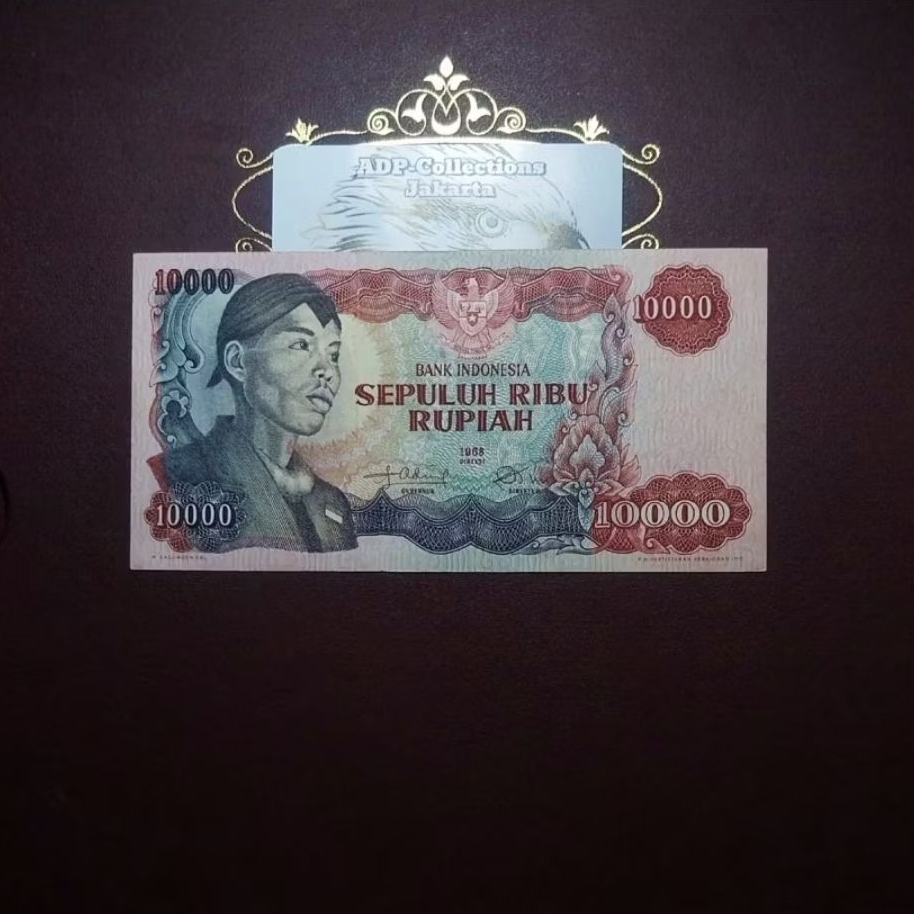 Uang Kuno 10000 Rupiah Sudirman 1968