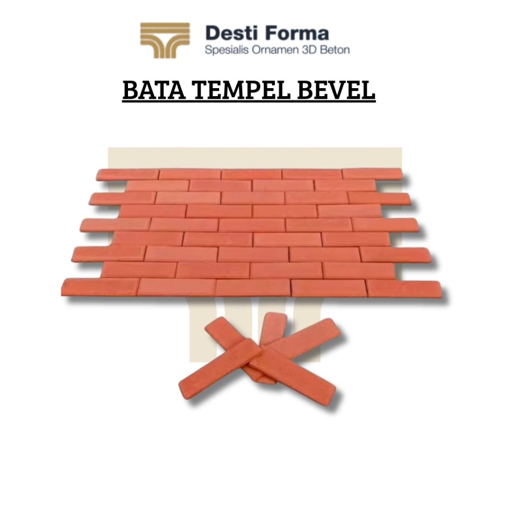 DESTI FORMA - Bata Tempel Beton Bevel - Bata Tempel Dinding Dekorasi dingding Roster tempel Interior