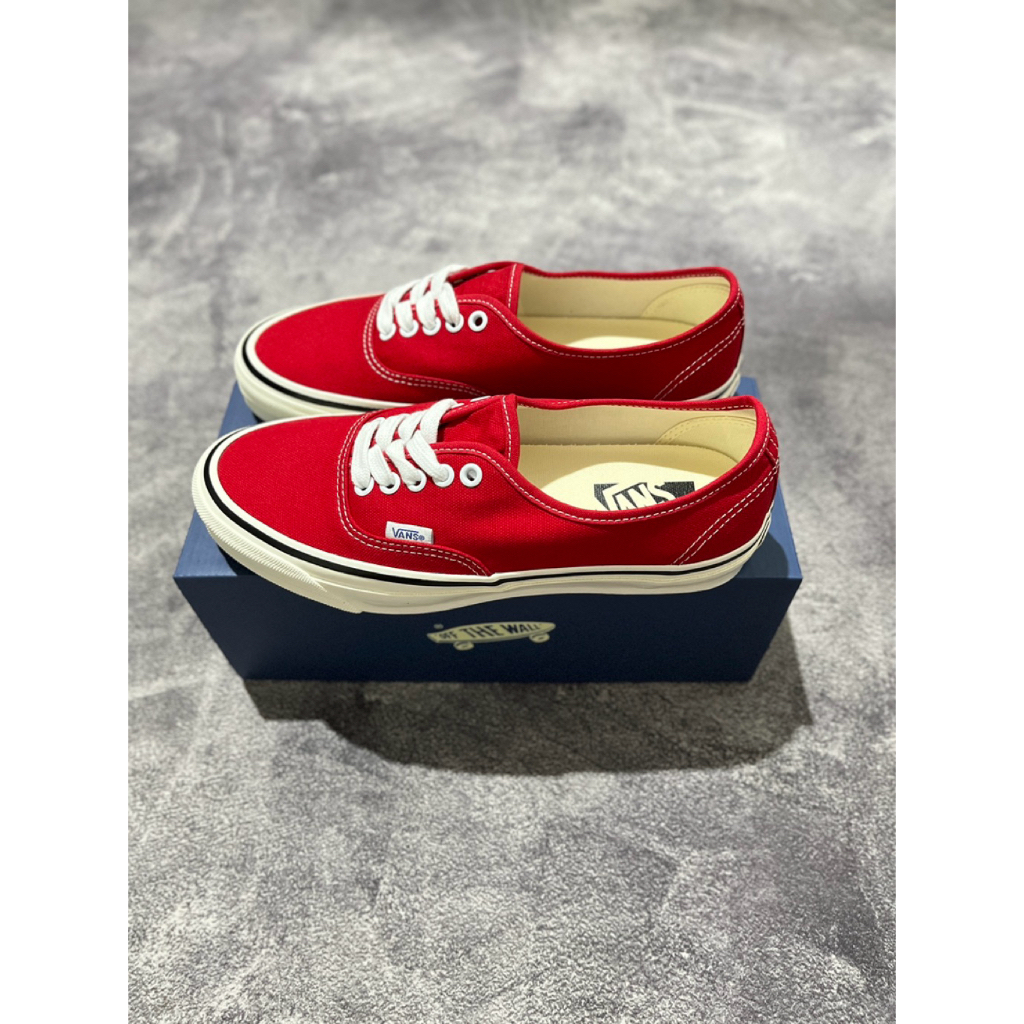 Vans Authentic Red LX Reissue 44 Marshmallow Original Resmi