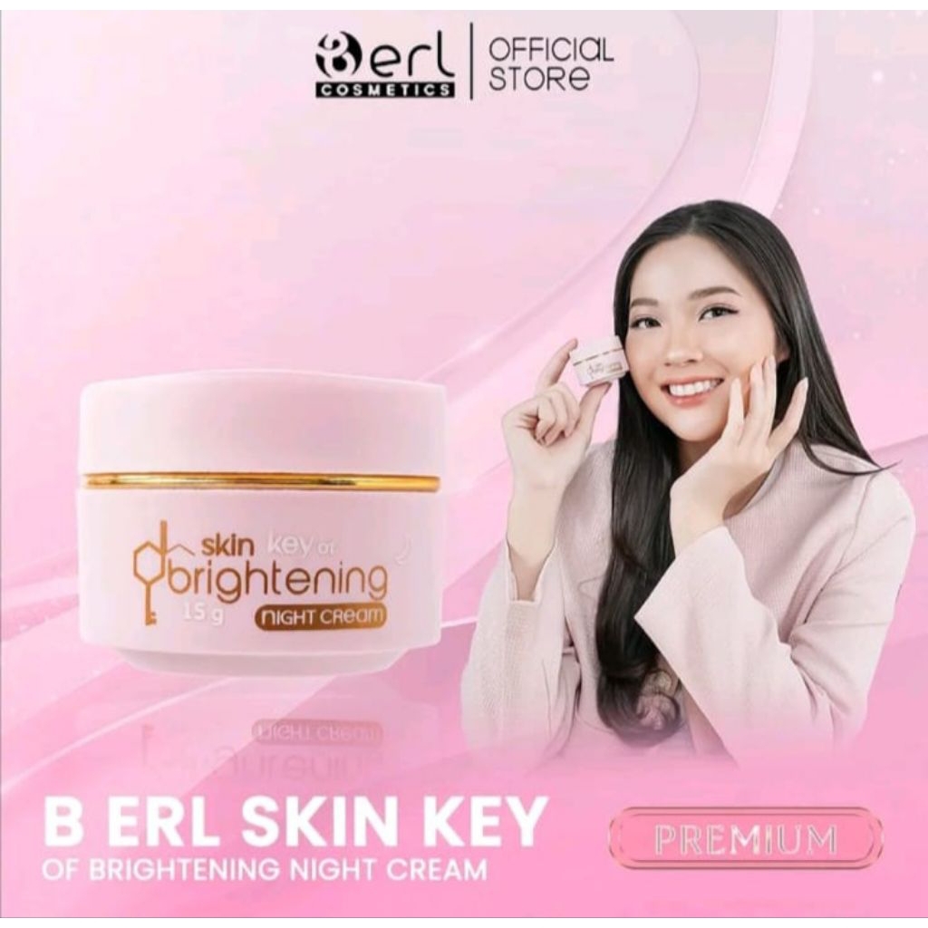 B Erl Night Cream Brightening Skin Key