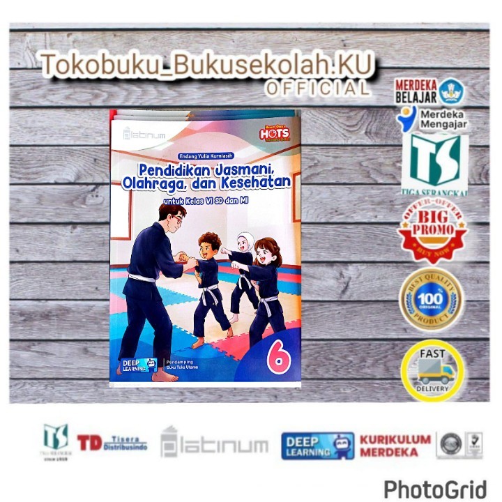 Diskon BUKU PLATINUM PJOK KELAS 6 SD/MI TERBARU 2026 PENERBIT TIGA SERANGKAI