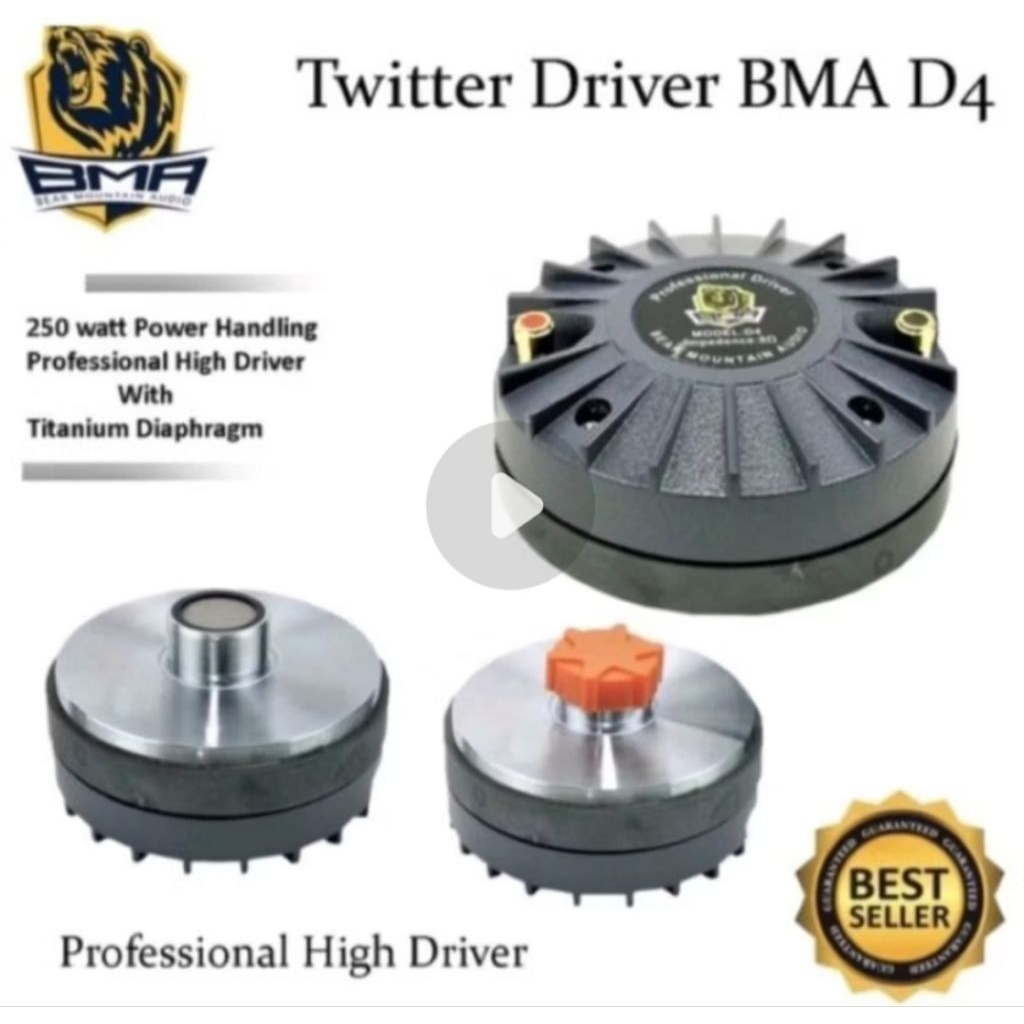 PROFESIONAL DRIVER TWEETER BMA D4 600W TWITER TWITTER TWETER AUDIO HIGH HI D TWEETER BMA D4 TWITER B