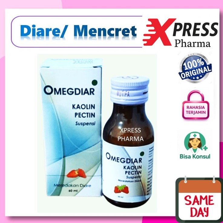 XPRESS  Omegdiar Suspensi 60 ml Sirup Syrup Omekdiar Omediar Diare Kaolin pektin Zd