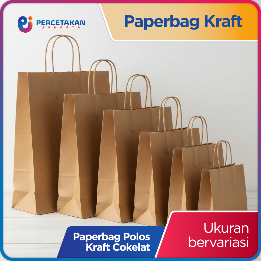 Paper Bag Tali Polos Coklat | Paperbag Murah | Tas Kertas Kecil Mini Souvenir Kado Makanan Kue