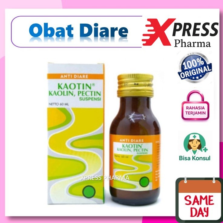 XPRESS  Kaotin SYRUP 60 ml Obat Diare Kaolin Pectin Pektin Sirup Mencret Suspensi Zs