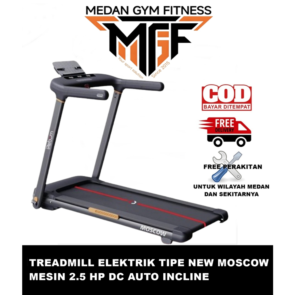 ALAT FITNESS Treadmill Elektrik MOSCOW M1 2.5HP