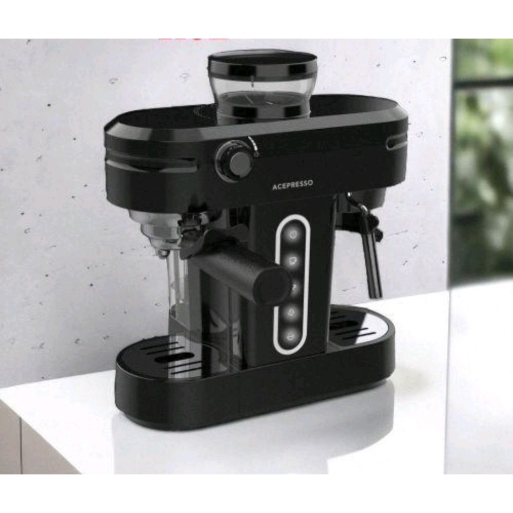 Acepresso coffe maker grinder mesin kopi espresso Acepresso dengan penggiling biji kopi