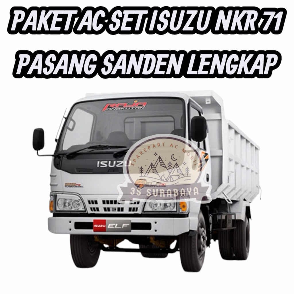 Paket Ac Set Isuzu NKR71 NKR 71 Lengkap Pasang Sanden 508 Tinggal Pasang A NMR 71 NMR71 c Set (Baru/